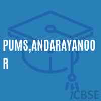 Pums,andarayanoor Middle School Logo