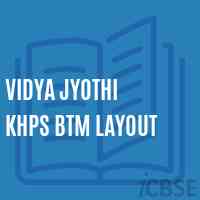 Vidya Jyothi Khps Btm Layout Middle School Logo