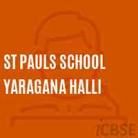 St Pauls School Yaragana Halli Logo