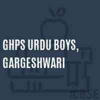 Ghps Urdu Boys, Gargeshwari Middle School Logo
