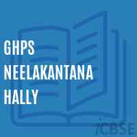 Ghps Neelakantana Hally Middle School Logo