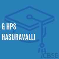 G Hps Hasuravalli Middle School Logo
