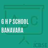 G H P School Banavara Logo