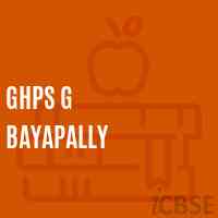Ghps G Bayapally Middle School Logo