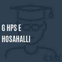 G Hps E Hosahalli Middle School Logo
