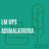 Lm Ups Adimalathura Upper Primary School Logo