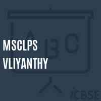 Msclps Vliyanthy Primary School Logo