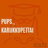 PUPS., Karukkupettai Primary School Logo