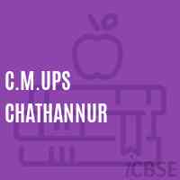 C.M.Ups Chathannur Middle School Logo