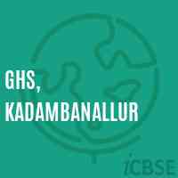 Ghs, Kadambanallur Secondary School Logo