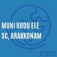 Muni Urdu Ele Sc, Arakkonam Primary School Logo