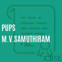 Pups M.V.Samuthiram Primary School Logo