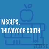 Msclps, Thuvayoor South Primary School Logo