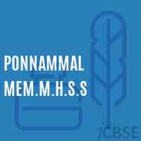 Ponnammal Mem.M.H.S.S Secondary School Logo