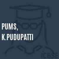 Pums, K.Pudupatti Middle School Logo