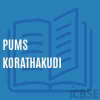 Pums Korathakudi Middle School Logo