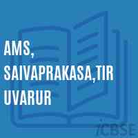 Ams, Saivaprakasa,Tiruvarur Middle School Logo
