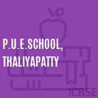 P.U.E.School, Thaliyapatty Logo