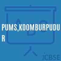 Pums,Koomburpudur Middle School Logo