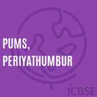Pums, Periyathumbur Middle School Logo