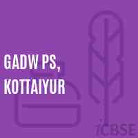 Gadw Ps, Kottaiyur Primary School Logo