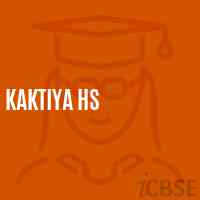 Kaktiya Hs Secondary School Logo