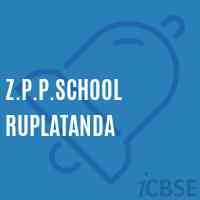 Z.P.P.School Ruplatanda Logo