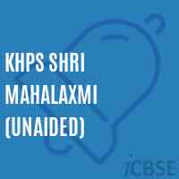 Khps Shri Mahalaxmi (Unaided) Middle School Logo
