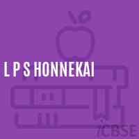 L P S Honnekai Primary School Logo