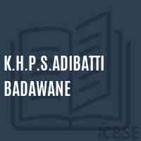 K.H.P.S.Adibatti Badawane Middle School Logo
