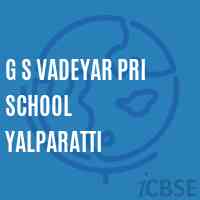 G S Vadeyar Pri School Yalparatti Logo