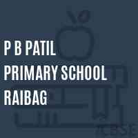 P B Patil Primary School Raibag Logo