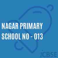 Nagar Primary School No - 013 Logo