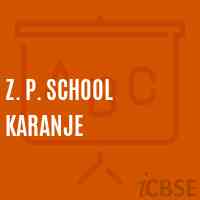 Z. P. School Karanje Logo
