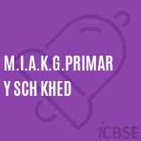 M.I.A.K.G.Primary Sch Khed Primary School Logo