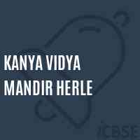 Kanya Vidya Mandir Herle Middle School Logo