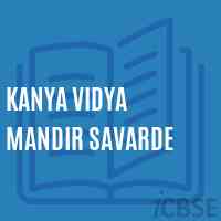Kanya Vidya Mandir Savarde Middle School Logo