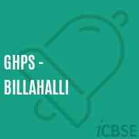 Ghps - Billahalli Middle School Logo