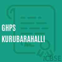Ghps Kurubarahalli Middle School Logo