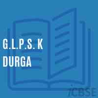 G.L.P.S. K Durga Primary School Logo