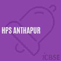 Hps Anthapur Middle School Logo