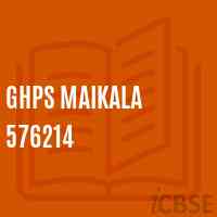 Ghps Maikala 576214 Middle School Logo
