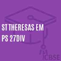 St Theresas Em Ps 27Div Primary School Logo