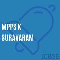 Mpps K Suravaram Primary School Logo