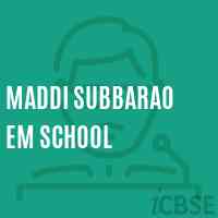 Maddi Subbarao Em School Logo