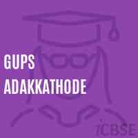 Gups Adakkathode Middle School Logo