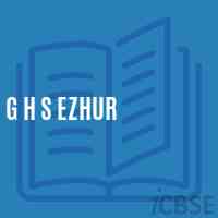 G H S Ezhur High School Logo