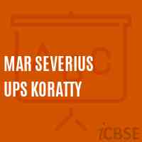 Mar Severius Ups Koratty Middle School Logo