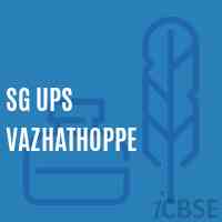 Sg Ups Vazhathoppe Upper Primary School Logo