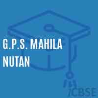 G.P.S. Mahila Nutan Primary School Logo